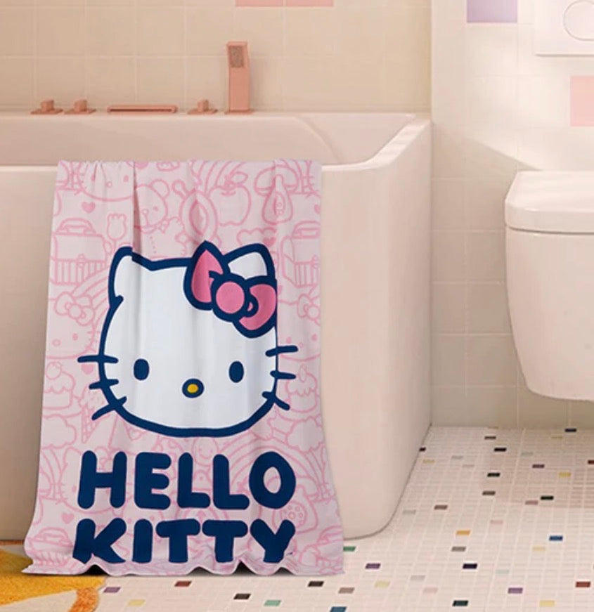 - Towel pink cat 27in x 54in